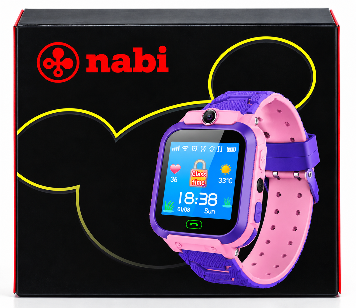 ساعة NABI الذكية للأطفال – GPS وSOS