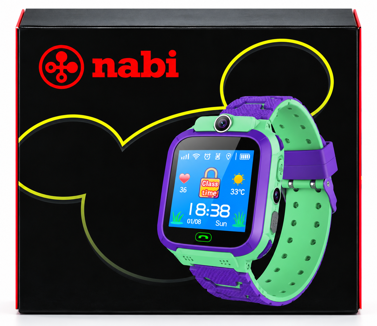 ساعة NABI الذكية للأطفال – GPS وSOS