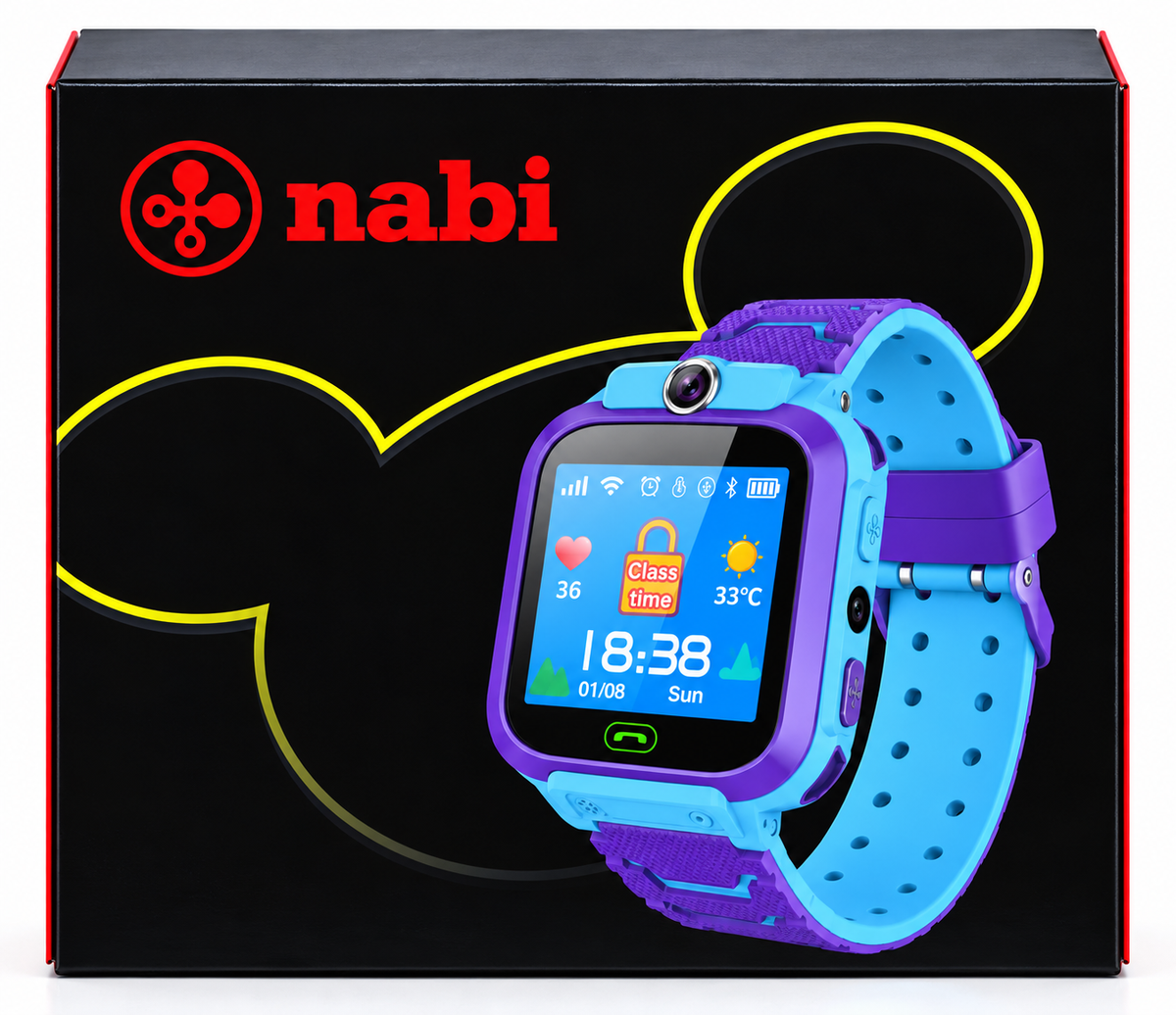 ساعة NABI الذكية للأطفال – GPS وSOS