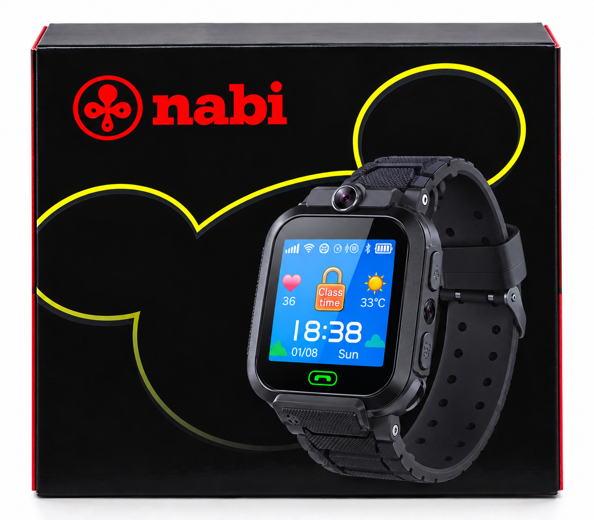 ساعة NABI الذكية للأطفال – GPS وSOS
